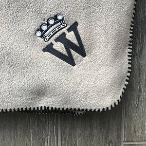 The Original Snug W Logo White Blanket